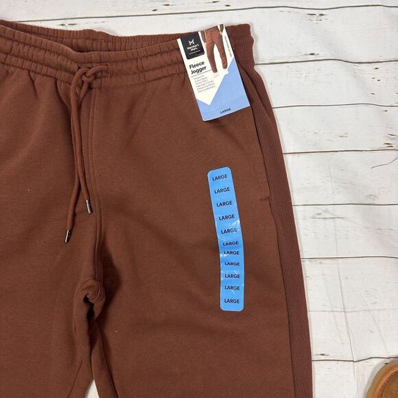 Members mark ladies fleece jogger brown elastic waist size L - Picture 5 of 7